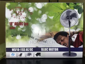 US Original 18-Inch AC/DC Smart Digital Standing Fan With Steel Blades
