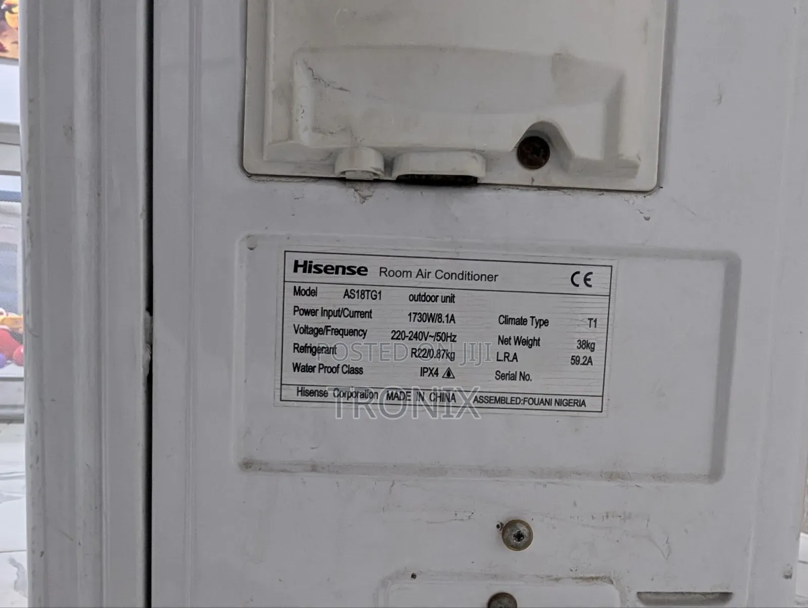 Hisense AS18TG1 2HP Split AC Very Clean