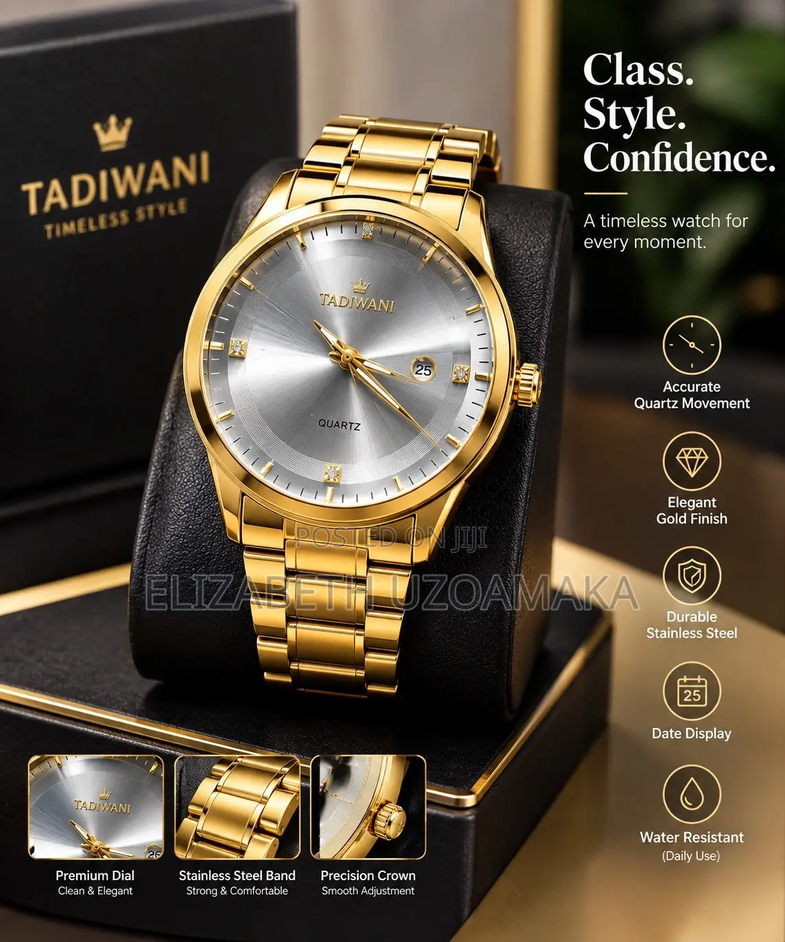 Elegant Gold Wristwatch