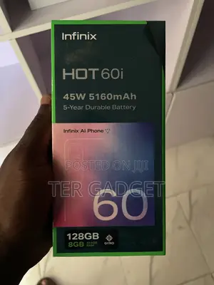 New Infinix Hot 60i 128 GB Black