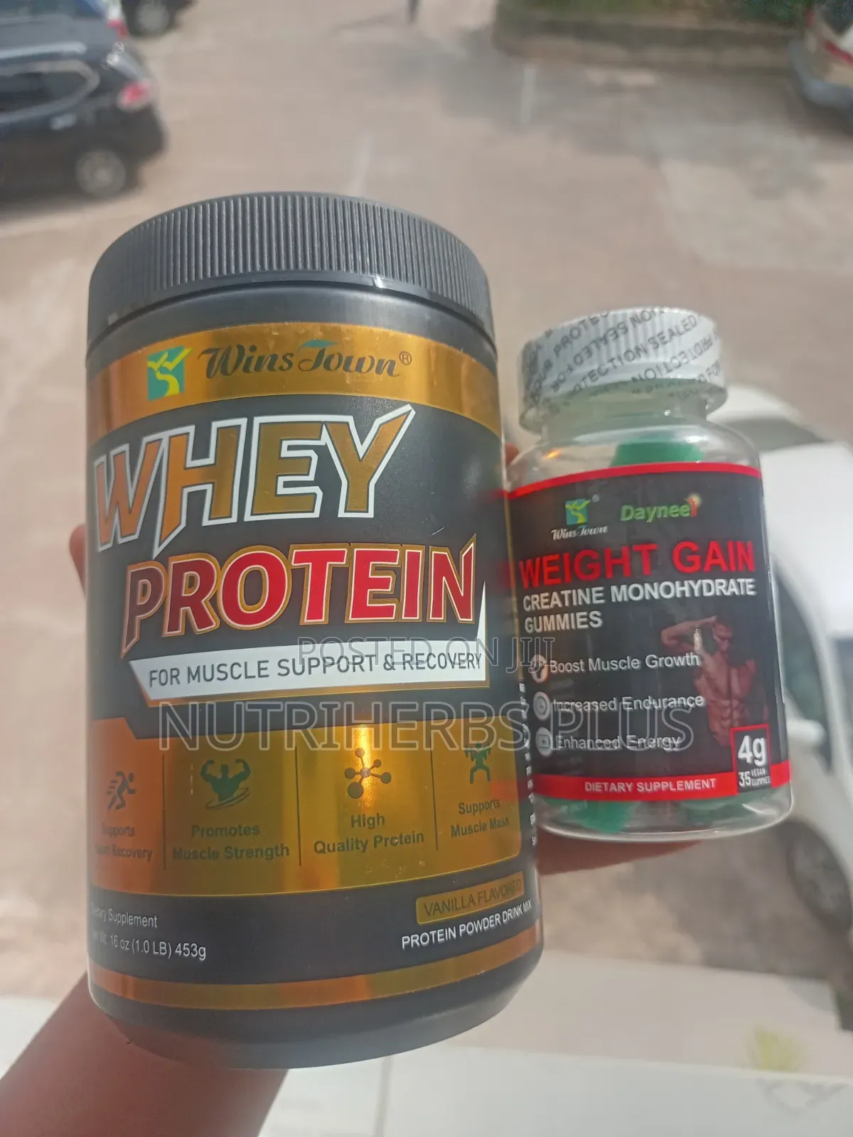 Whey Protein and Weight Gain Creatine Gummies (For Muscle Growth)