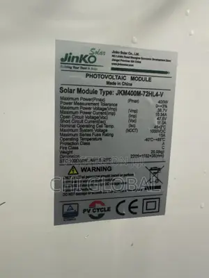 Jinko 400w Solar Panels