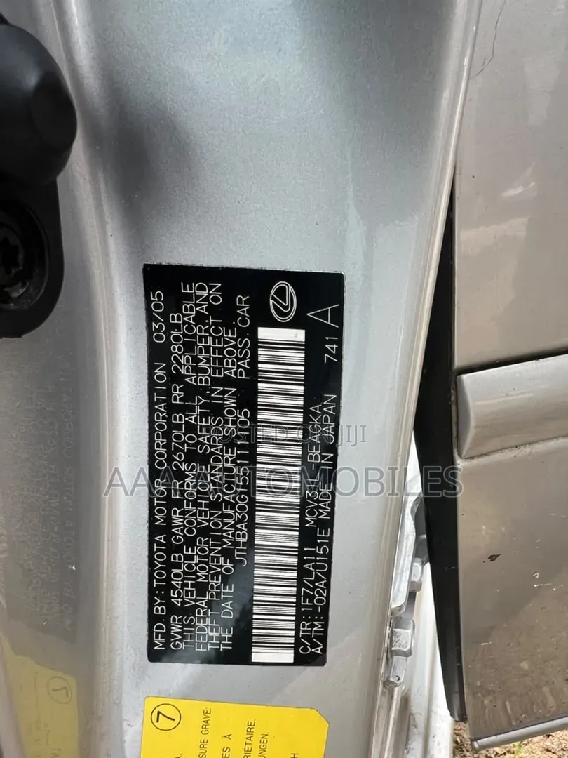 Lexus ES 2005 Silver