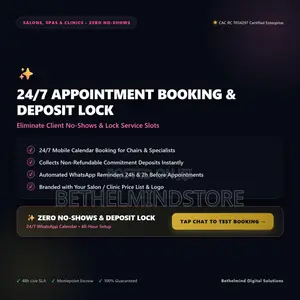24/7 Salon & Clinic Appointment Booking System