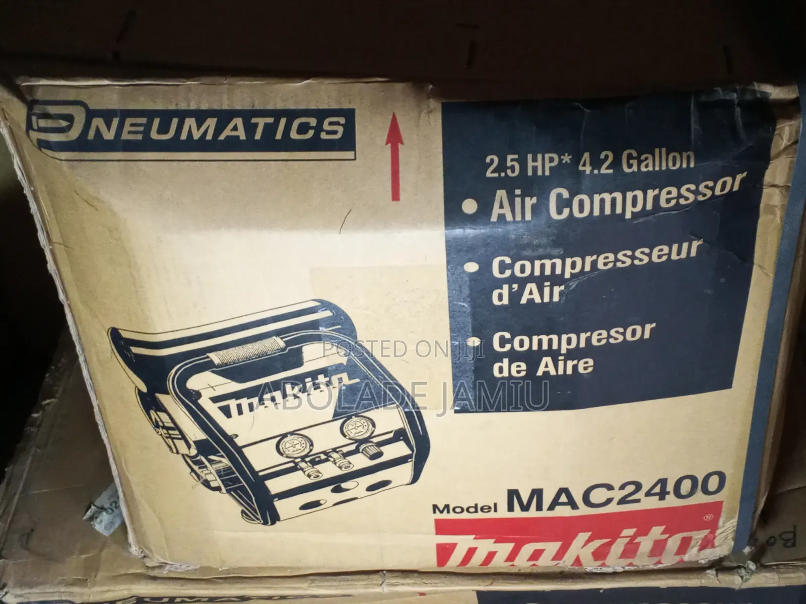 MAKITA PNEUMATICS Air Compressor Model: MAC2400