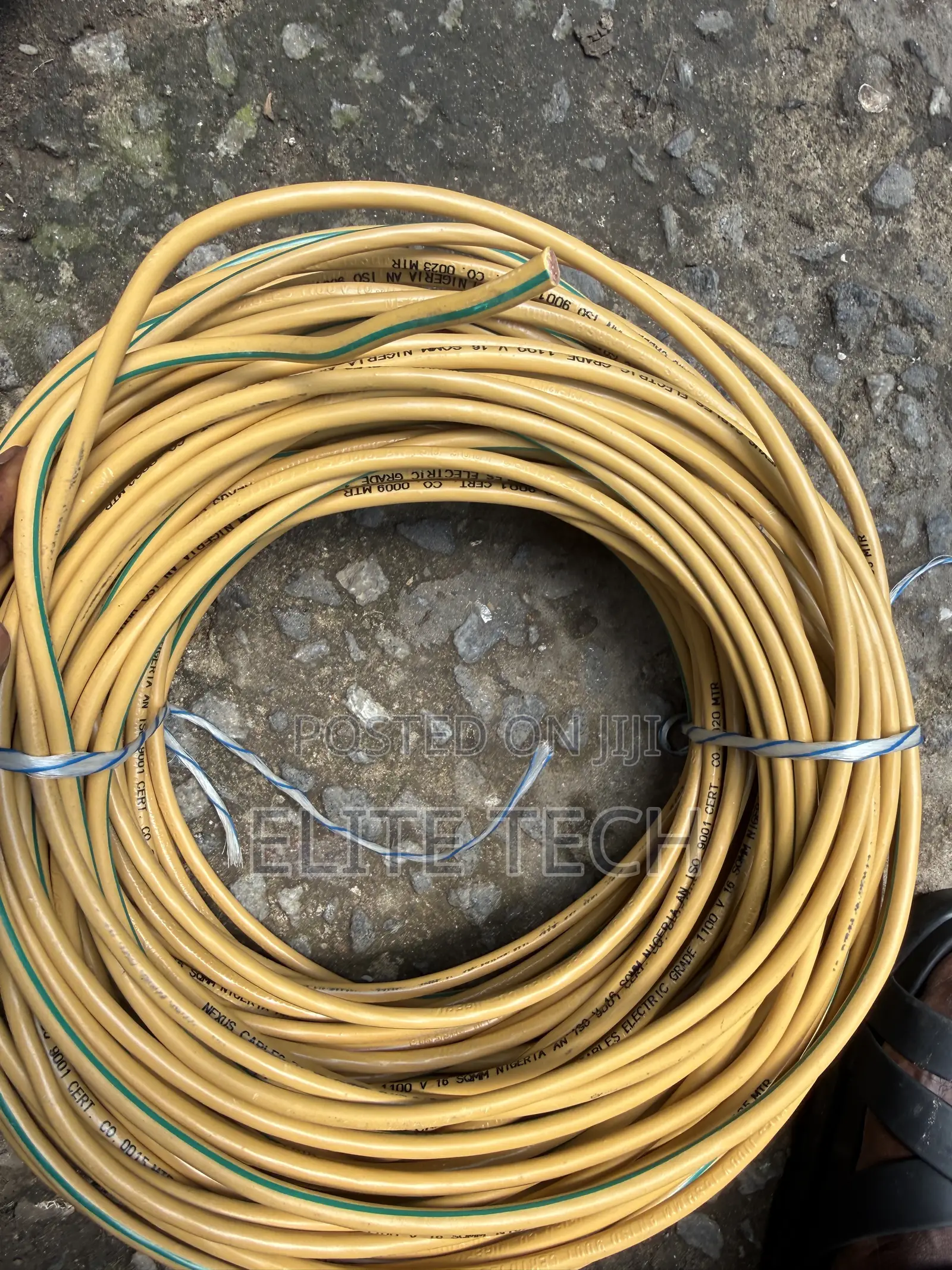 Original 16mm Single Core Pure Copper Cable (100m Roll)