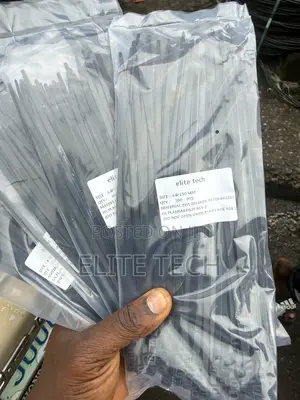 250mm Heavy-Duty Nylon Cable Ties (Pack of 100) - Strong Zip Ties