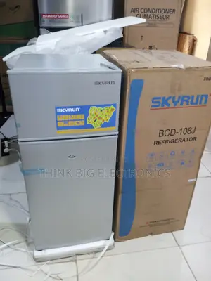 Skyrun 108-J Double Door Refrigerator for Home Use
