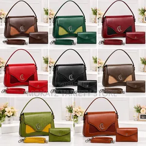 2in1 Timeless Elegance C Luxe Quality Structure Leather Handbag