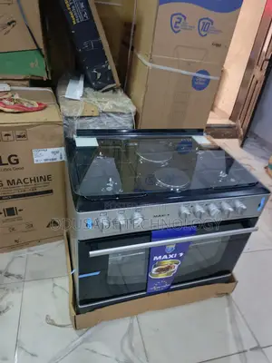 Maxi 60×90 (4+2) Gas Cooker Black/Grey Modern Kitchen Upgrade