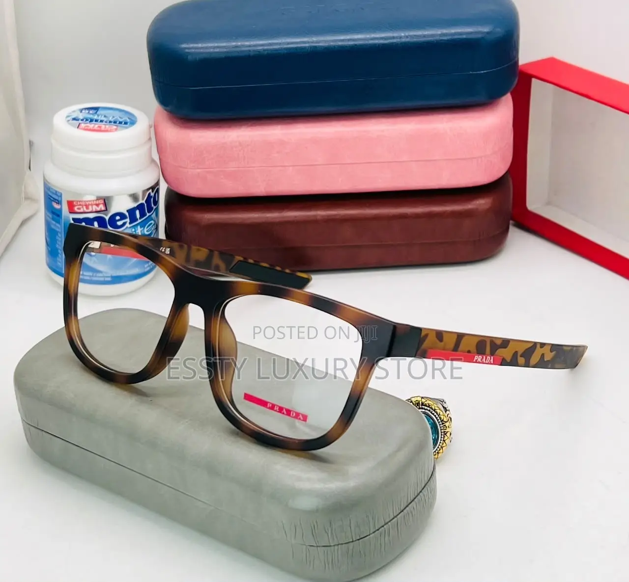 High Quality Luxury Prada Men Glasses