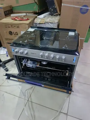 Maxi Black/Grey 60×90 Standing Cooker (4+2) Spacious Cooking Design