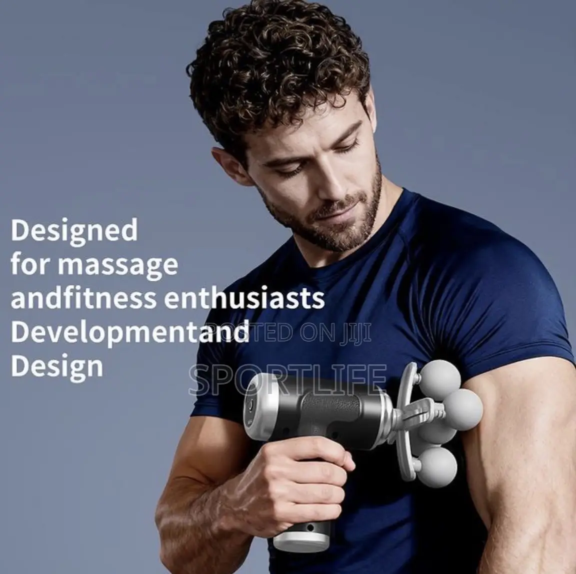Deep-Tissue Massage Gun (Percussive Massager) With 9 Massage Heads.