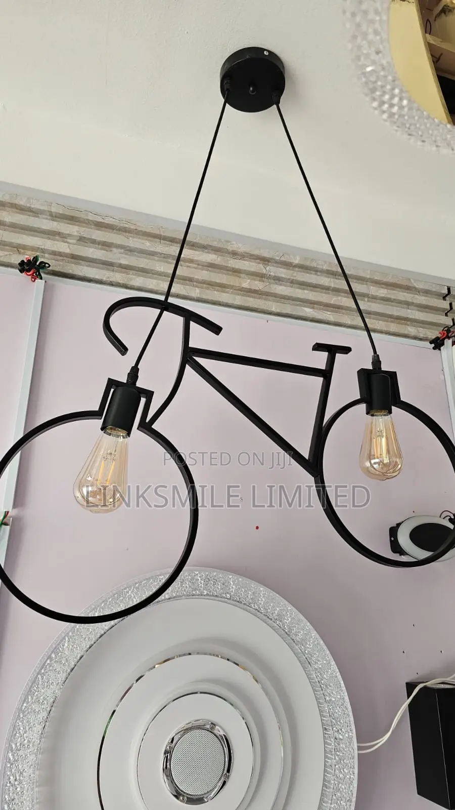 Modern Industrial Bicycle Pendant Light