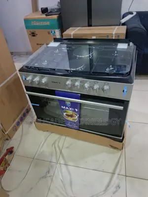 Maxi 60×90 Black/Grey Gas Cooker (4+2) Family Cooking Solution