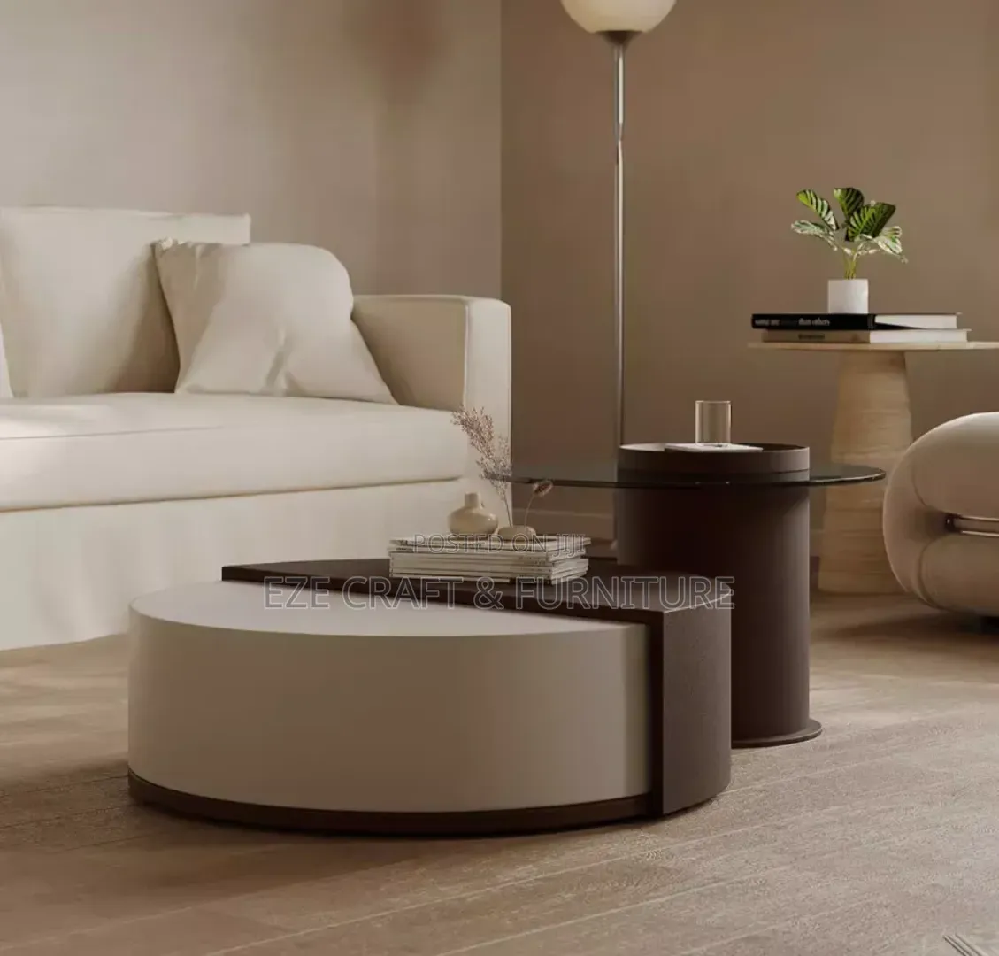 Glass Wooden 2in1 Modern Center Table