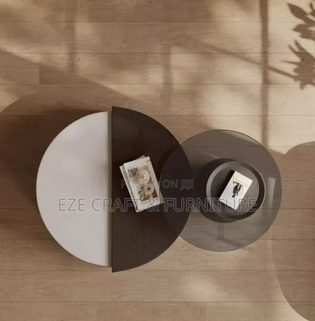 Glass Wooden 2in1 Modern Center Table