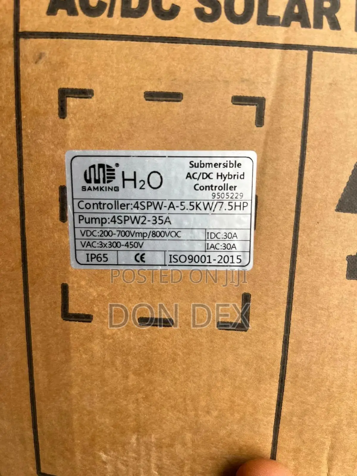 7.5hp Samking AC/DC Solar Pump