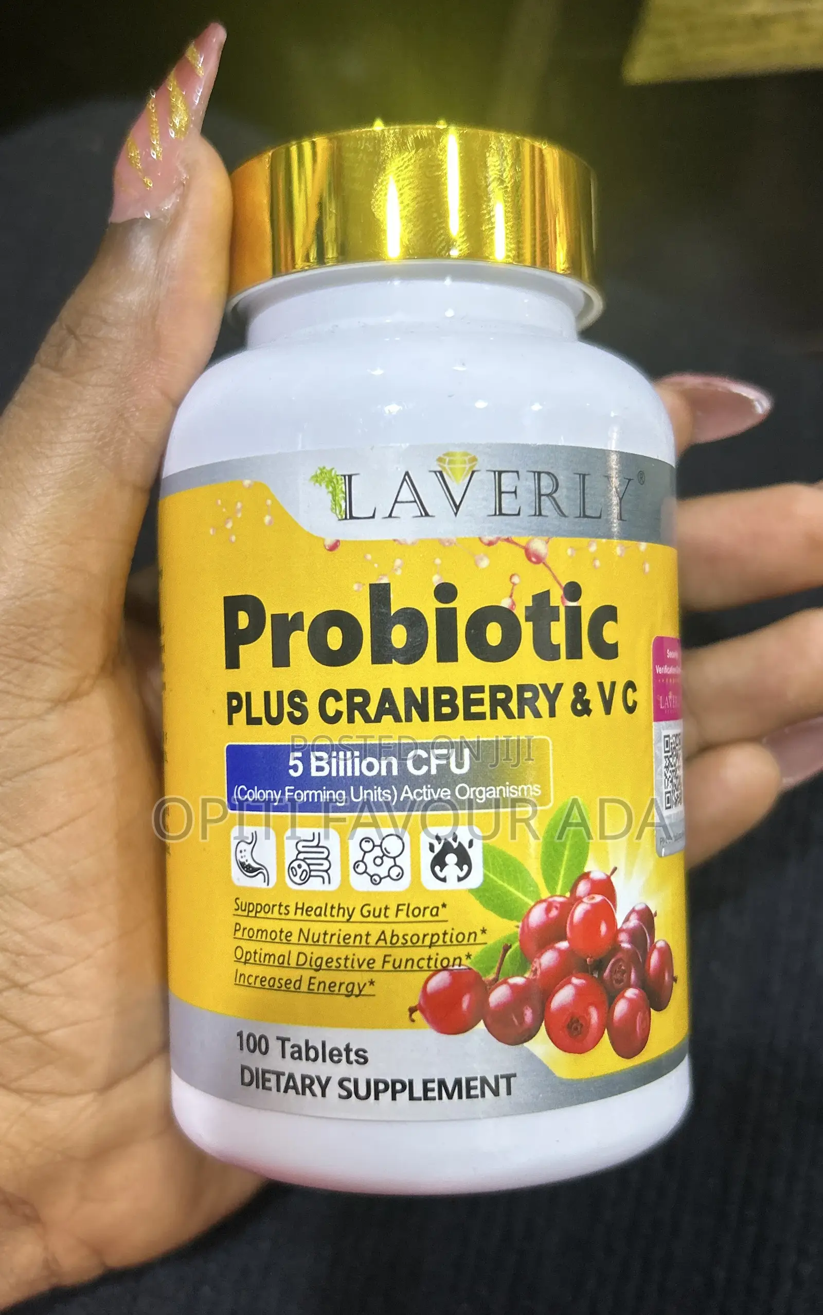LAVERLY Probiotic Plus Cranberry & Vc Tablet