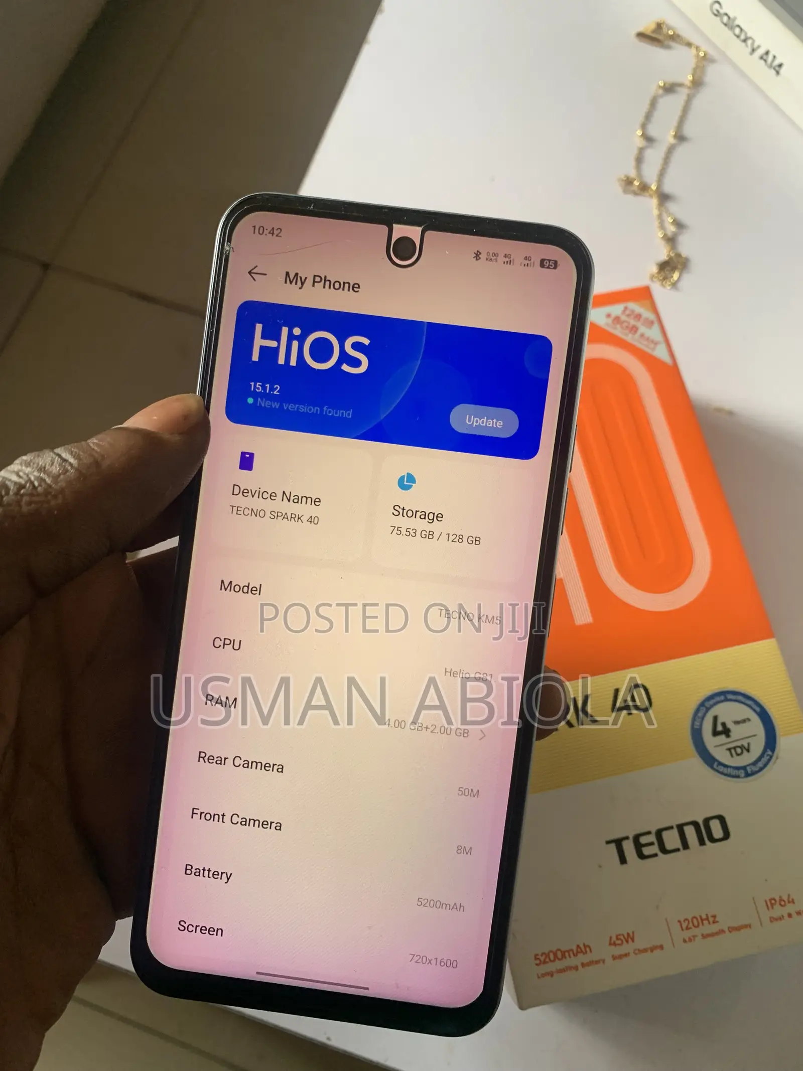 Tecno Spark 40 128 GB White