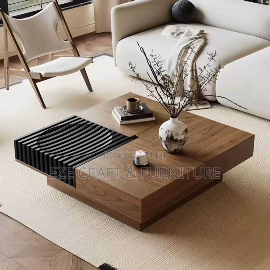 Squared Wooden Luxury Center Table