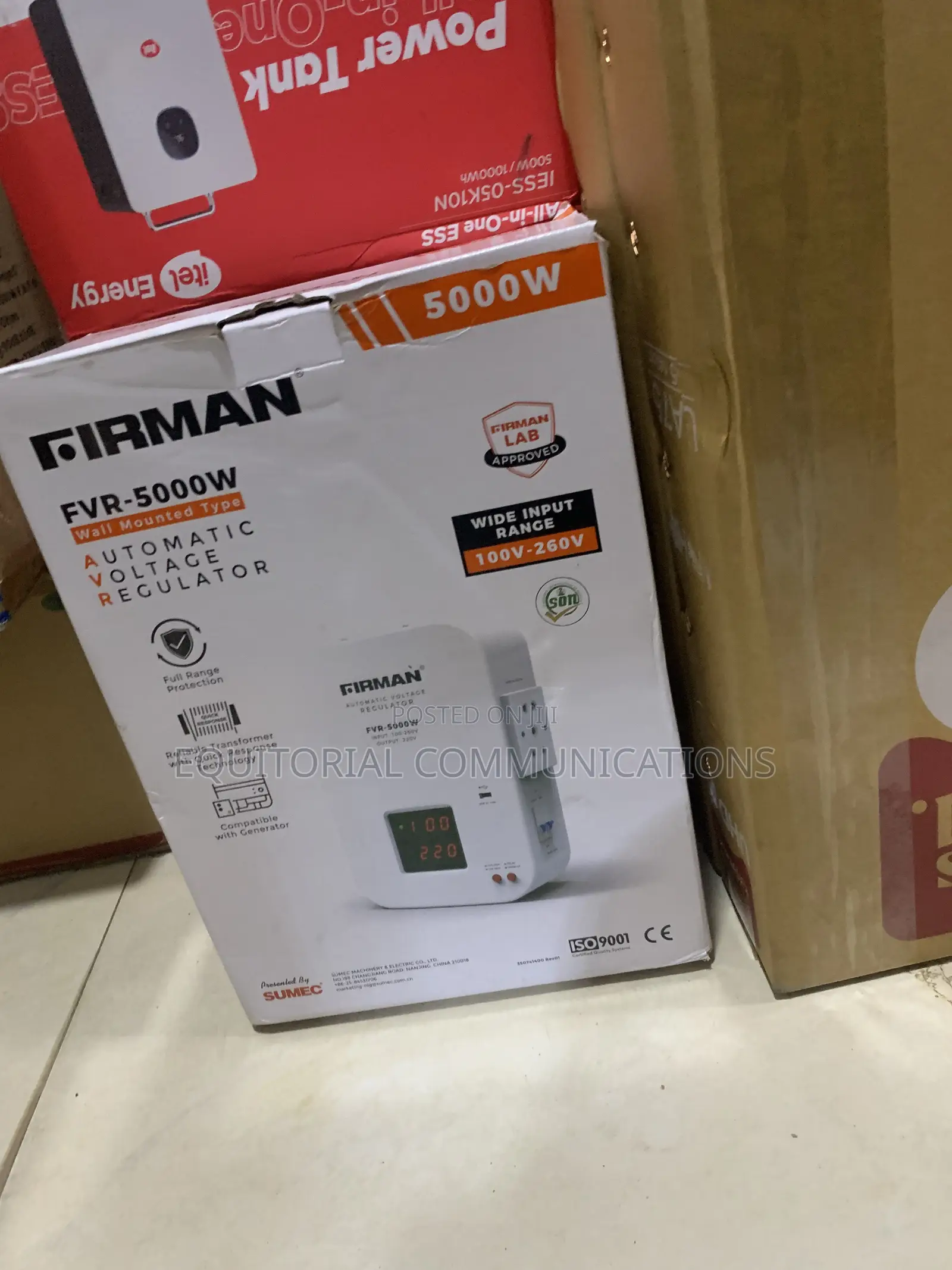 FIRMAN FVR-5000 Wall-Mounted Stabilizer for Convenient Installation