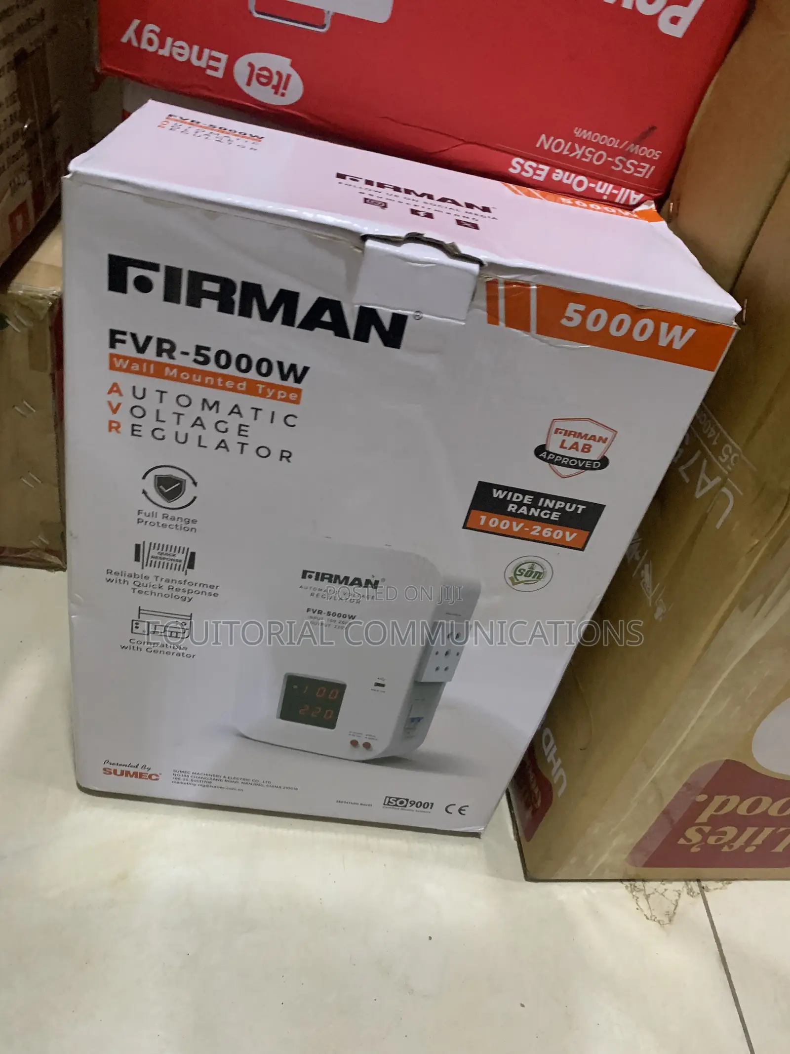 FIRMAN FVR-5000 Wall-Mounted Stabilizer for Convenient Installation