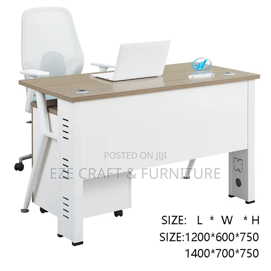 4feet Smart Simple Office Table With Mobile Drawer