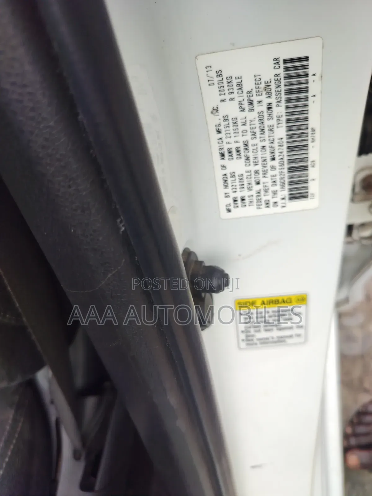 Honda Accord 2014 White