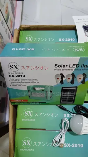 Sx-2010 7000mahsolar & Electric Rechargeable Led Lighting System