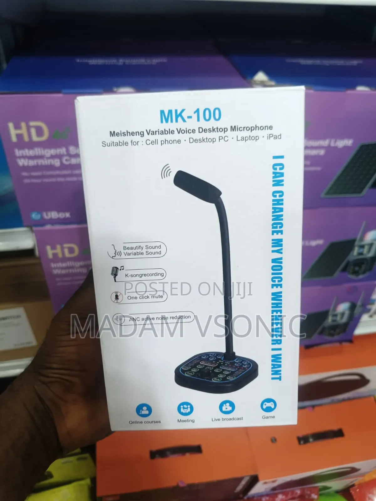 Variable Voice Desktop Microphone (Voice Changer) MK-100