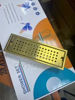 Premium Gold Stainless Steel Linear Shower Drain Cover