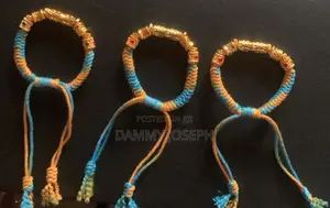 Handmade Beaded Bracelets - Gold Tone - Unisex - 3pcs Set