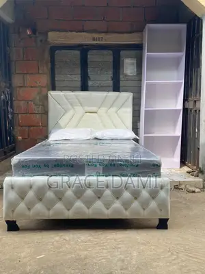 4x6 8 Inches Foreign Orthopedic Mattress + Bed Frame + Fiber Pillows