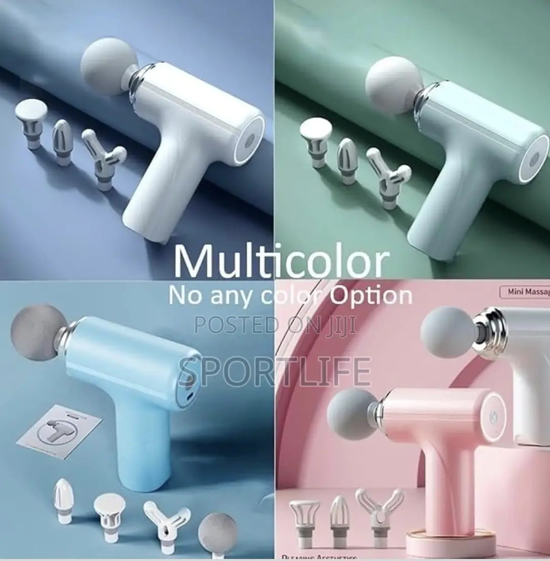 Portable 3 Head Hand-Held Rechargeable Gun Massager