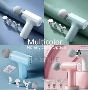 Portable 3 Head Hand-Held Rechargeable Gun Massager