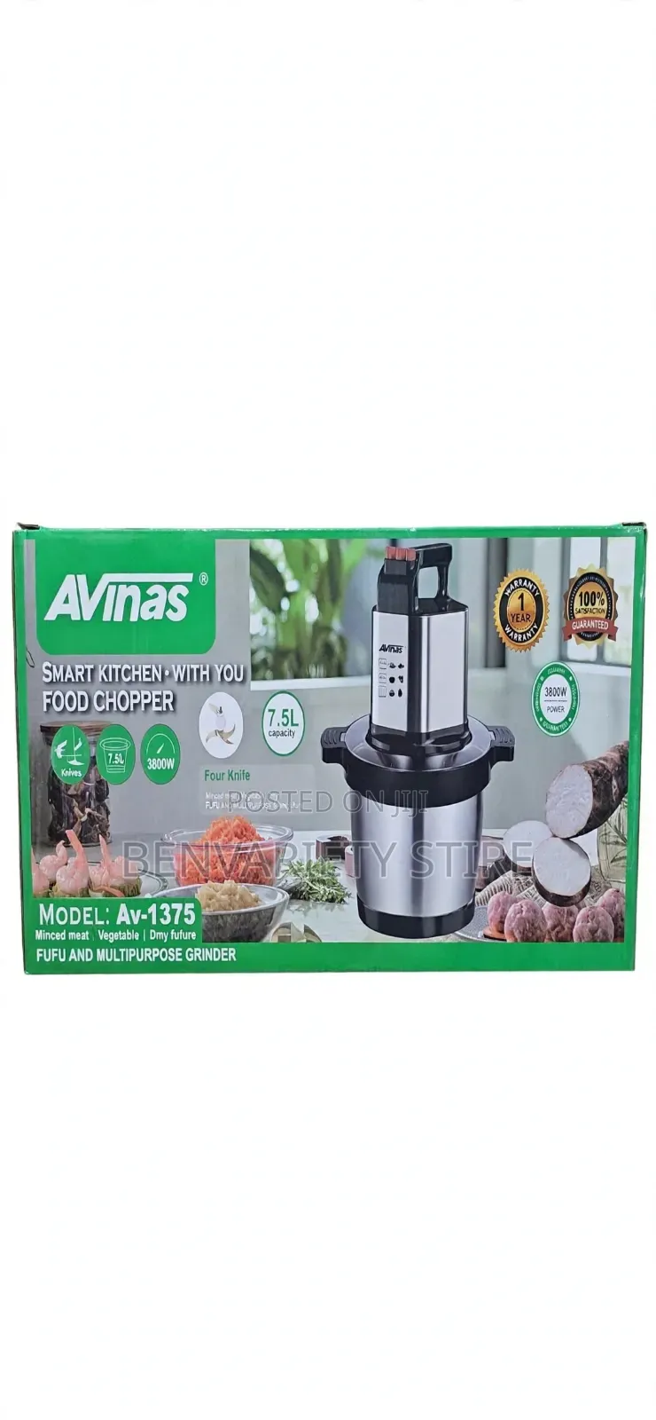Fufu Pounder Yam Pounder 7.5L Food Processor