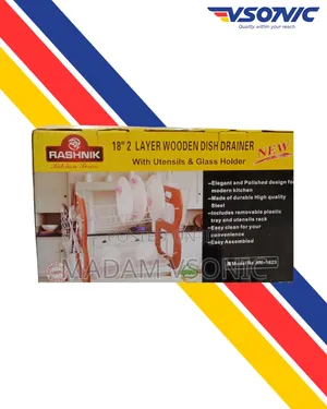 Rashnik 18 Inch Two Layer Dish Drainer