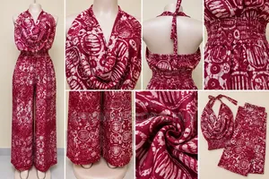 Adire Crepe Two-Piece Outfit