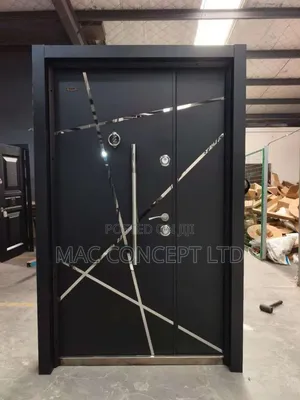 Turkey Steel Door With Gold Line