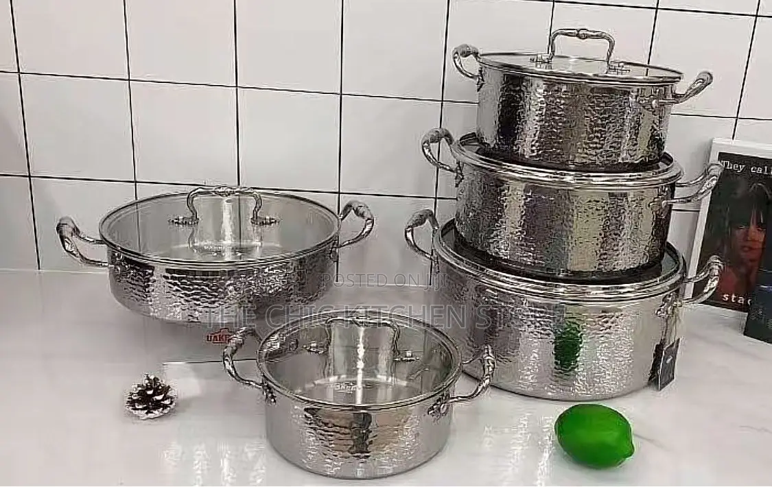 Luxury 10pcs UAKEEN Stainless Steel Cookware Set
