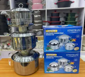 6pcs High Quality Stnithanz Stainless Steel Cookware Set