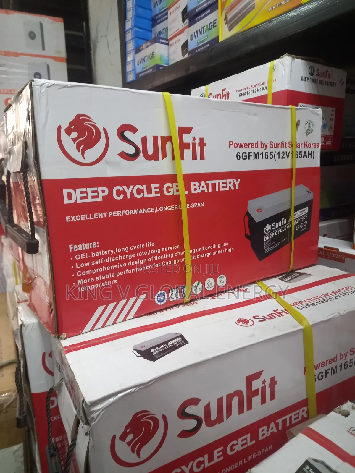 Sunfit 165ah 12v Dry Cell Batteries