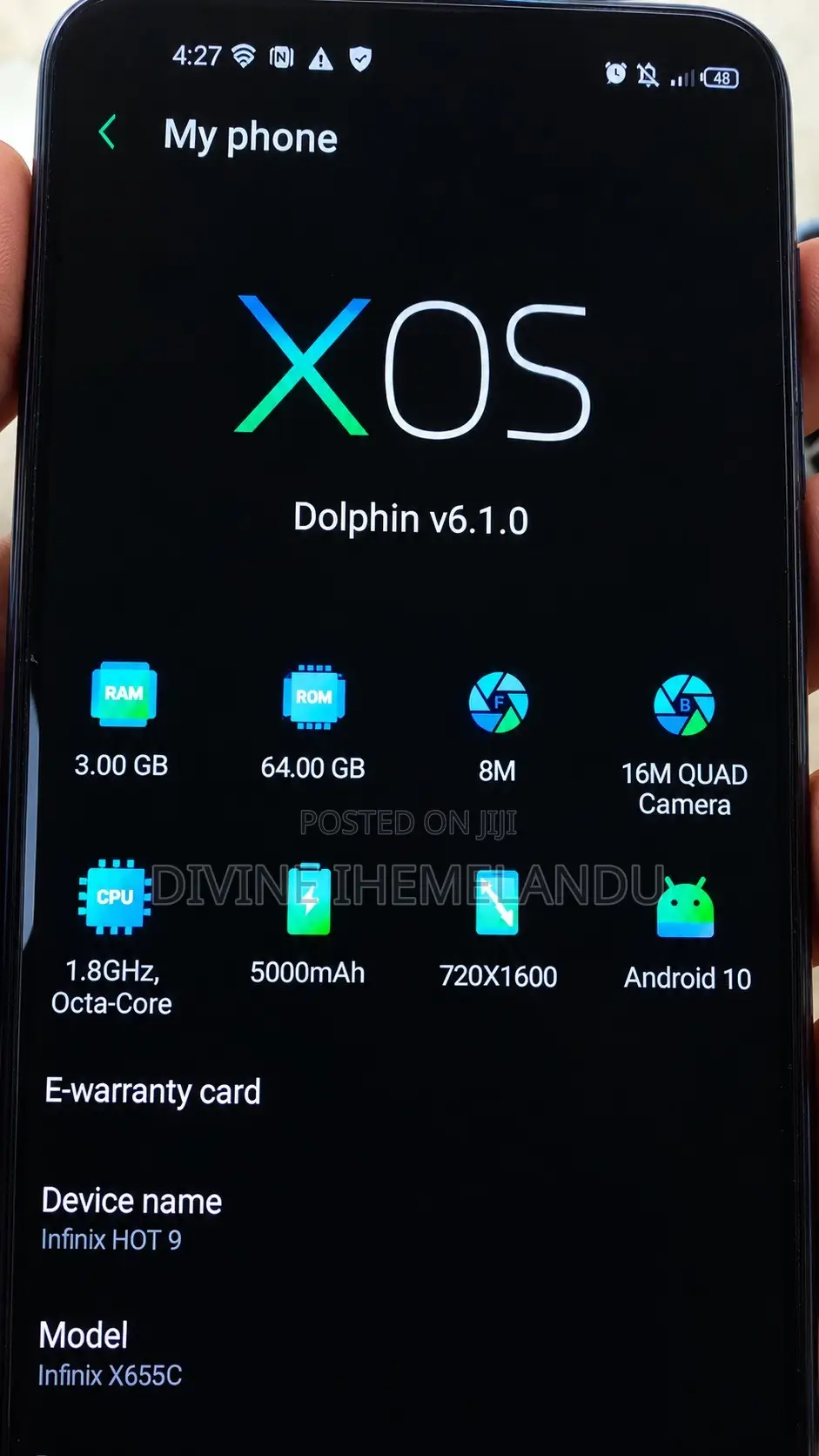 Infinix Hot 9 64 GB Blue