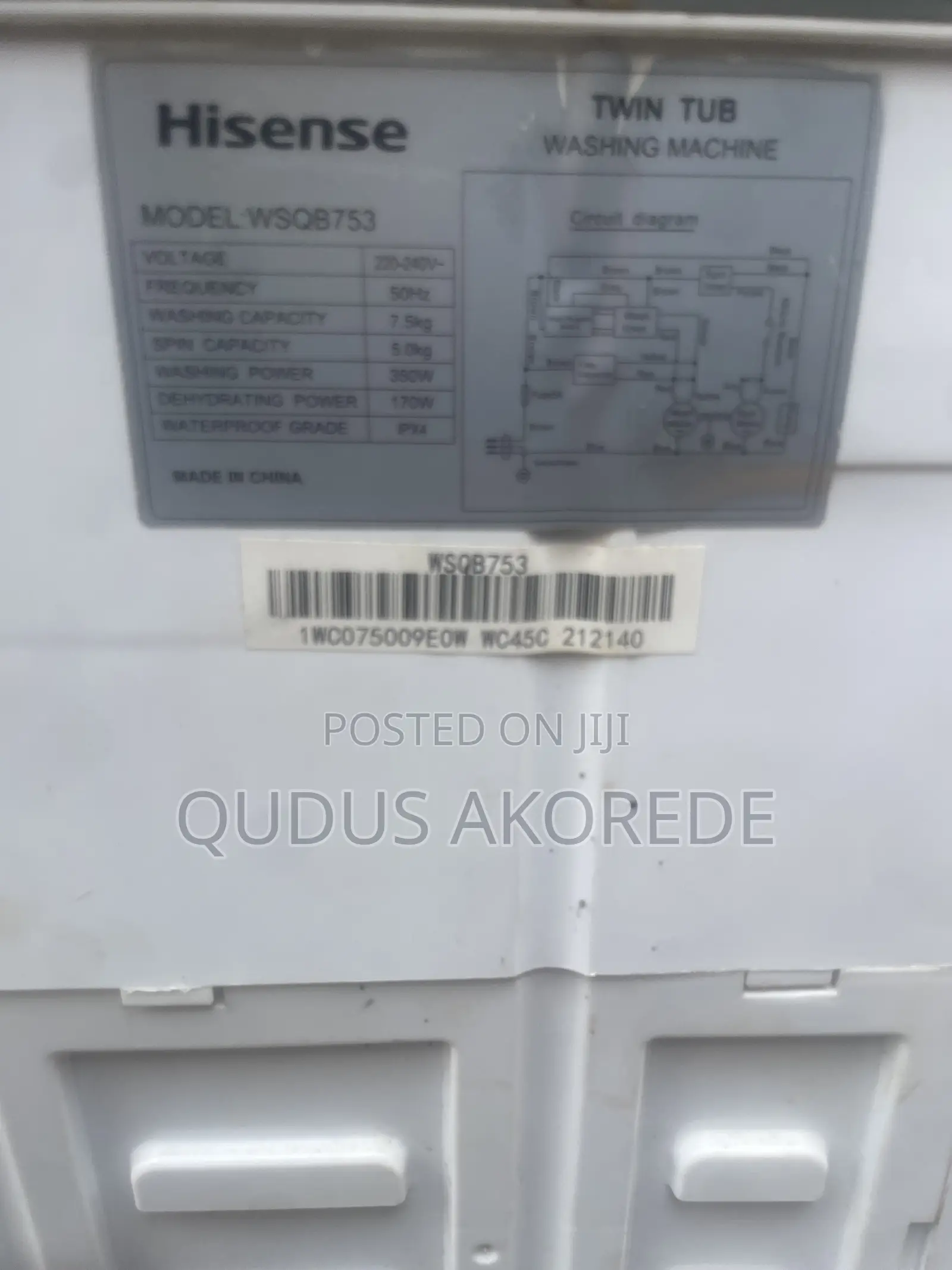A Manual Washing Machine