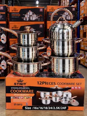 Stnit Quality 12pcs Stainless Steel Pot