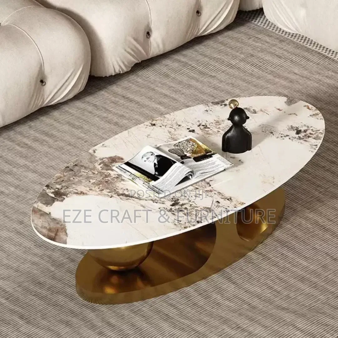 2in1 Golden Marble Center Table