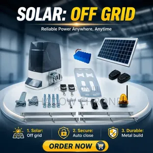Automatic Dc Sliding Gate Opener With Solar Panel — 1000kg Capacity