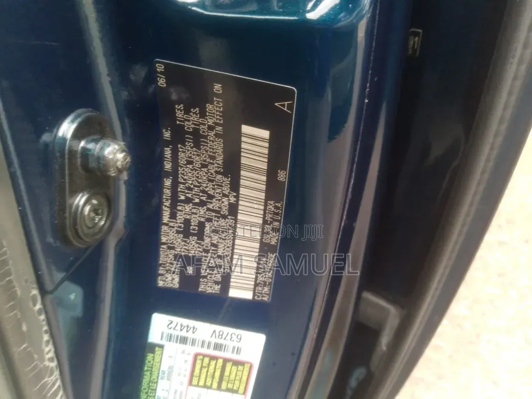 Toyota Sienna 2011 Blue