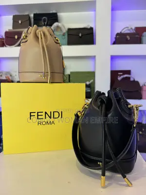Luxury Fendi Drawstring Bucket Bag